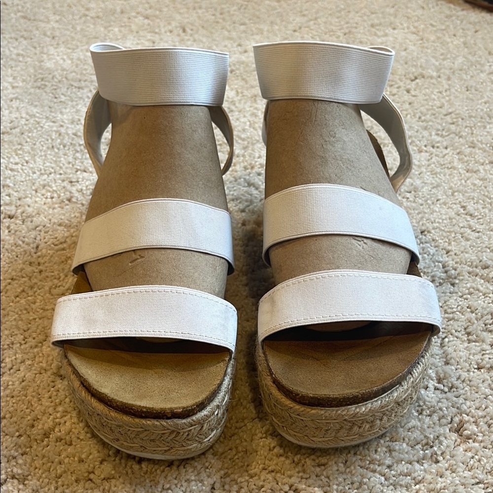 Steve Madden Women's White Espadrille Sandals